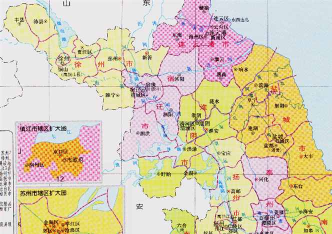 淮安市的区划调整，江苏省的第9大城市，为何有7个区县？
