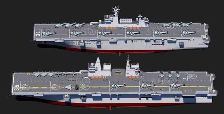 075型和076型两栖攻击舰，同框建造，解放军海军，需要多少艘？