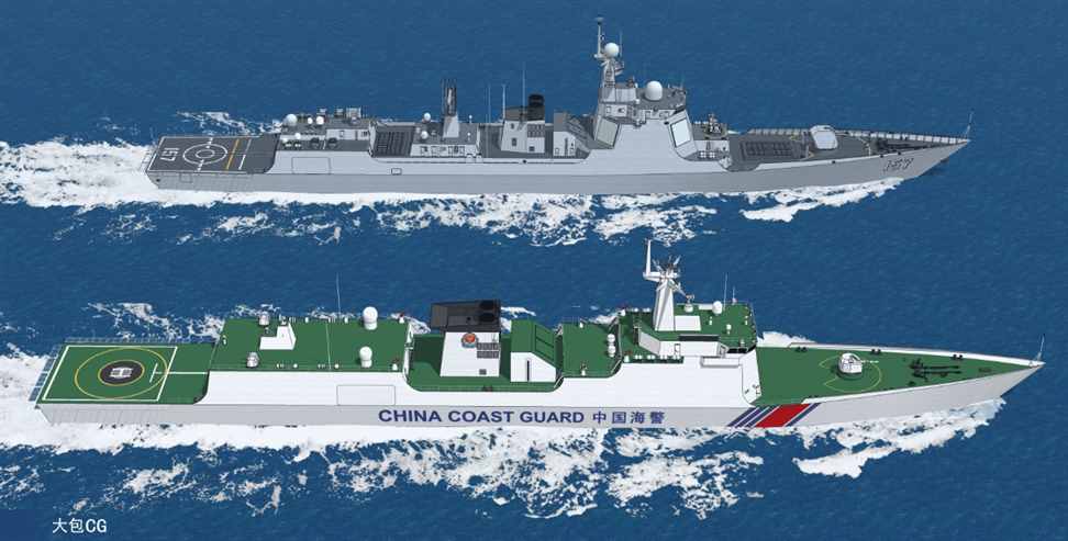 052D型海警船亮相，龙腾四海，7000吨级，到底有多强悍？