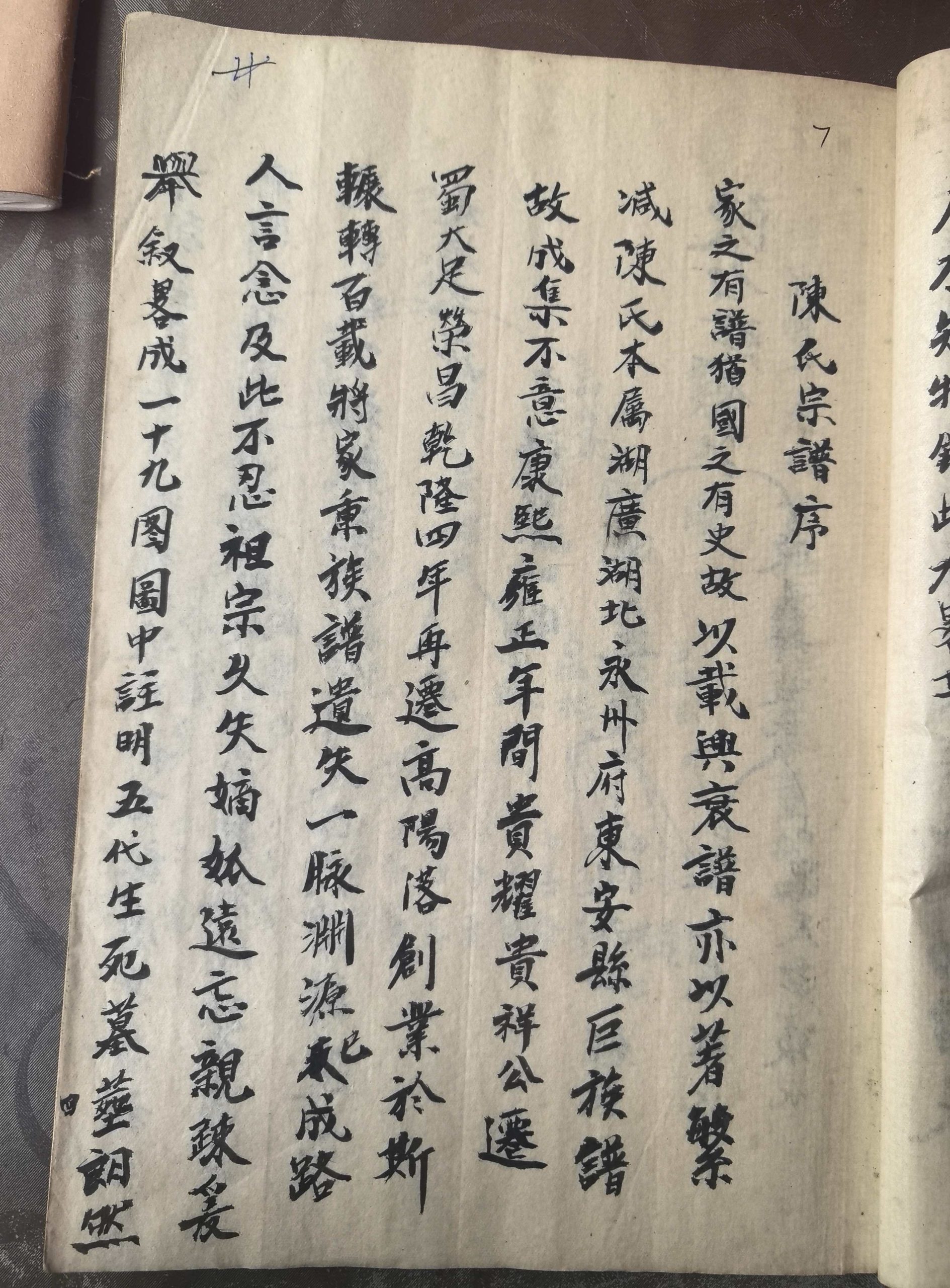 祎川堂陈氏家谱·卷之七 世变纪略